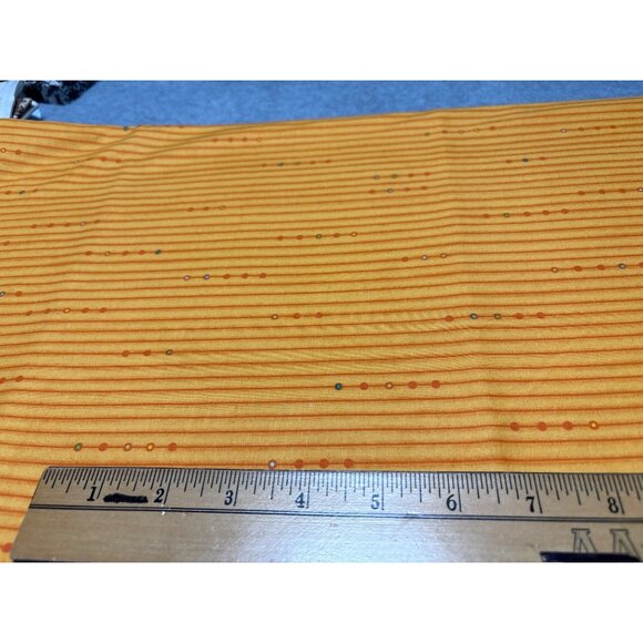 Orange Striped Fabric by Nancy Halvorsen for Benartex 1/2 yard x 44" - Picture 4 of 7